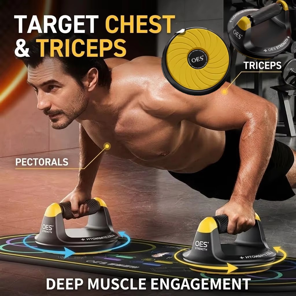Push Up Board - 360° Rotating Portable Push-Up Training Board